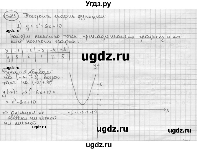 ГДЗ (решебник) по алгебре 9 класс Ш.А. Алимов / № / 529