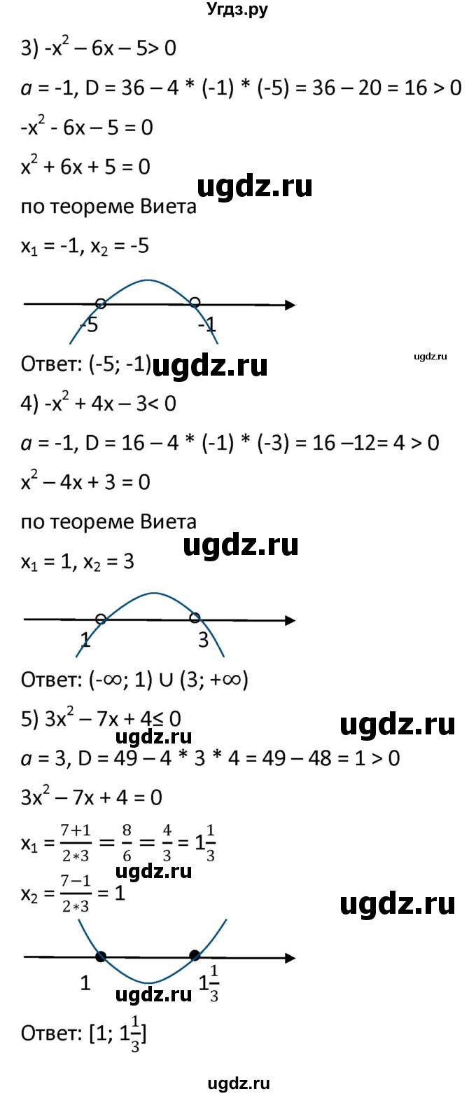 ГДЗ (Решебник к учебнику 2021) по алгебре 9 класс А.Г. Мерзляк / упражнение / 404(продолжение 2)