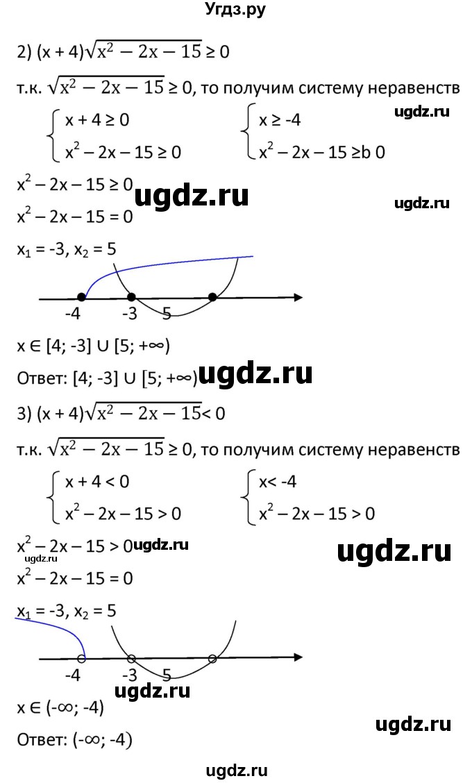ГДЗ (Решебник к учебнику 2021) по алгебре 9 класс А.Г. Мерзляк / упражнение / 433(продолжение 2)