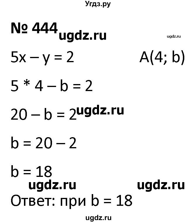 ГДЗ (Решебник к учебнику 2021) по алгебре 9 класс А.Г. Мерзляк / упражнение / 444