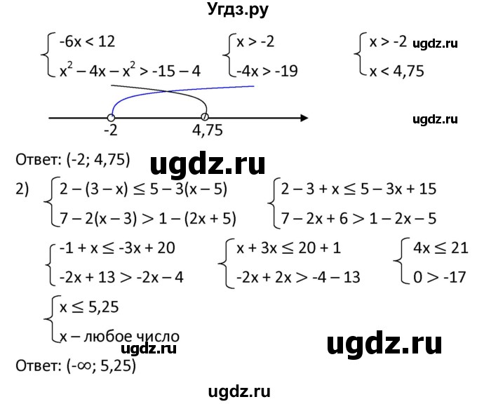 ГДЗ (Решебник к учебнику 2021) по алгебре 9 класс А.Г. Мерзляк / упражнение / 622(продолжение 2)