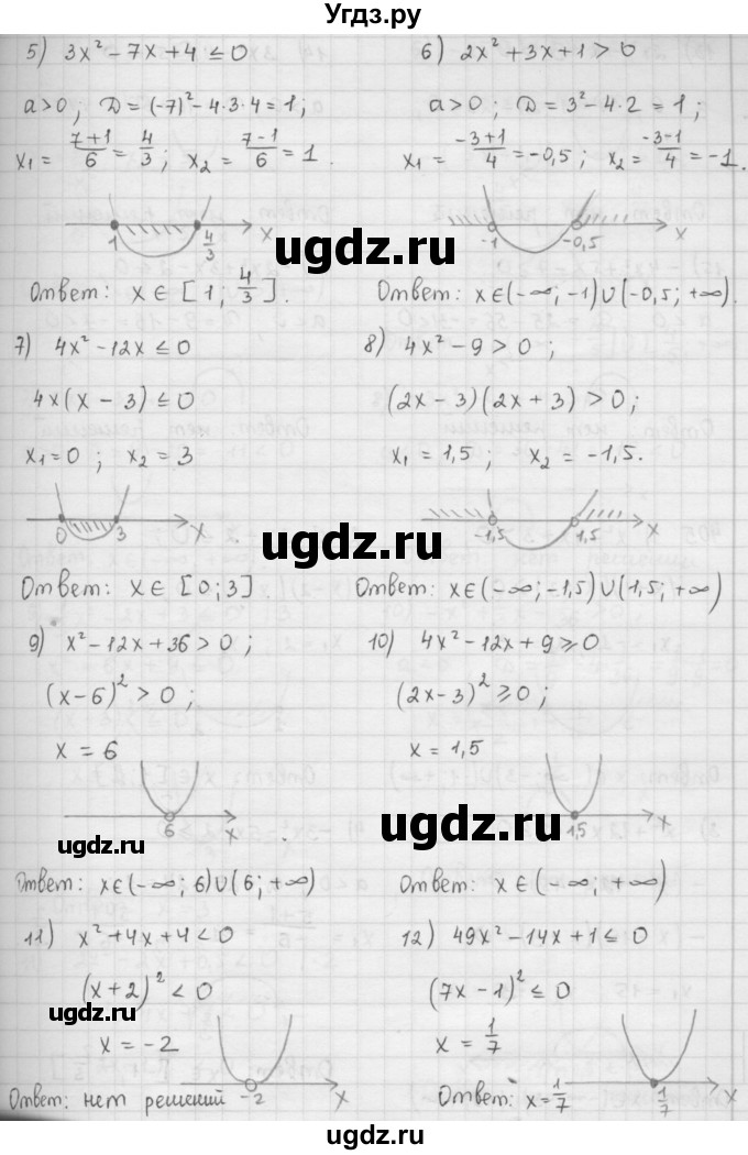 ГДЗ (Решебник к учебнику 2016) по алгебре 9 класс А.Г. Мерзляк / упражнение / 404(продолжение 2)