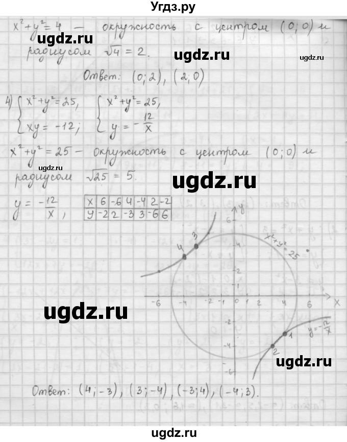 ГДЗ (Решебник к учебнику 2016) по алгебре 9 класс А.Г. Мерзляк / упражнение / 449(продолжение 3)