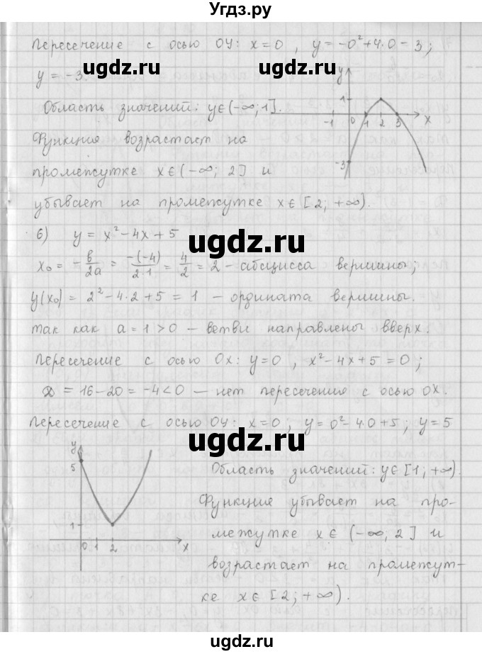 ГДЗ (Решебник к учебнику 2016) по алгебре 9 класс А.Г. Мерзляк / упражнение / 967(продолжение 4)