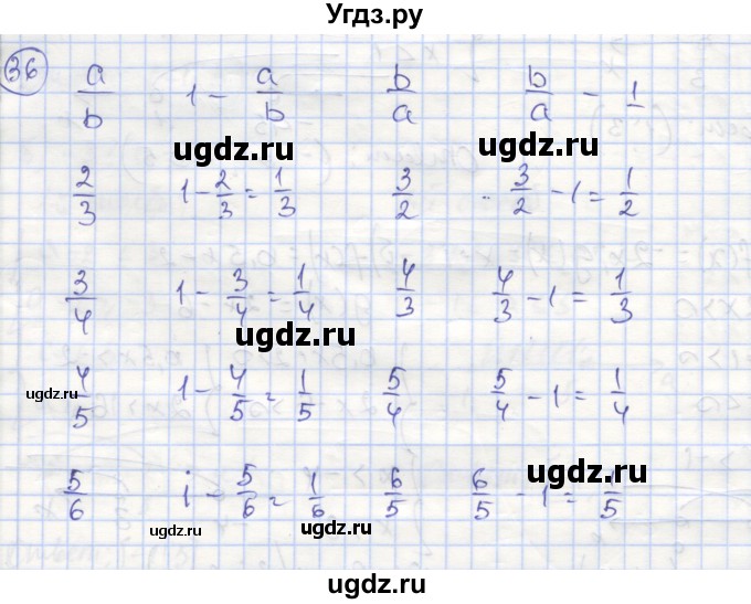 ГДЗ (Решебник №1) по алгебре 9 класс (рабочая тетрадь) Минаева С.С. / упражнение номер / 36