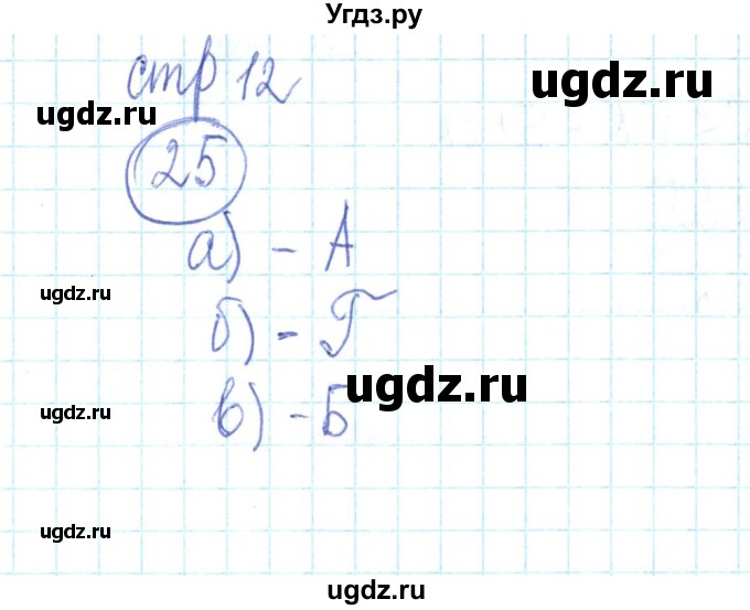 ГДЗ (Решебник №2) по алгебре 9 класс (рабочая тетрадь) Минаева С.С. / упражнение номер / 25
