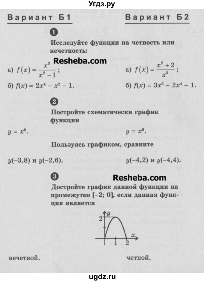 ГДЗ (Учебник) по алгебре 9 класс (самостоятельные и контрольные работы) А.П. Ершова / алгебра / самостоятельная работа / С-17 / Б2