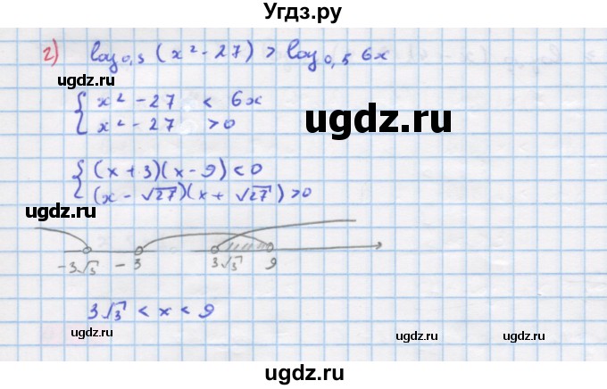 ГДЗ (Решебник №1 к задачнику) по алгебре 10 класс (Учебник, Задачник) А.Г. Мордкович / §45 / 7(продолжение 2)
