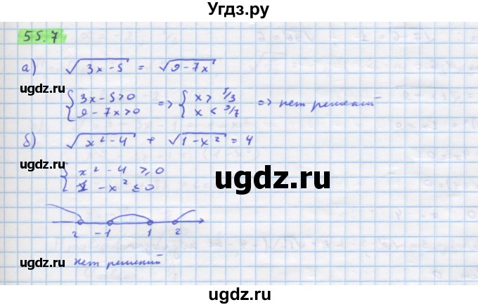 ГДЗ (Решебник №1 к задачнику) по алгебре 10 класс (Учебник, Задачник) А.Г. Мордкович / §55 / 7