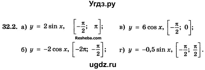 ГДЗ (Учебник) по алгебре 10 класс (Учебник, Задачник) А.Г. Мордкович / §32 / 2