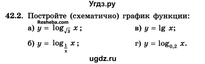 ГДЗ (Учебник) по алгебре 10 класс (Учебник, Задачник) А.Г. Мордкович / §42 / 2