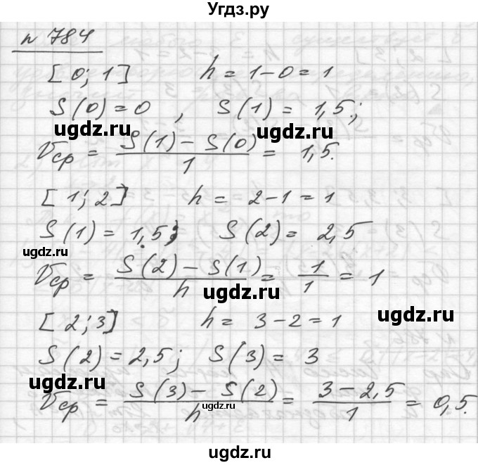 ГДЗ (Решебник №1) по алгебре 10 класс Ш.А. Алимов / упражнение-№ / 784