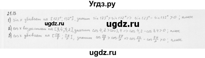 ГДЗ (Решебник к учебнику 2013) по алгебре 10 класс Мерзляк А.Г. / §21 / 21.13