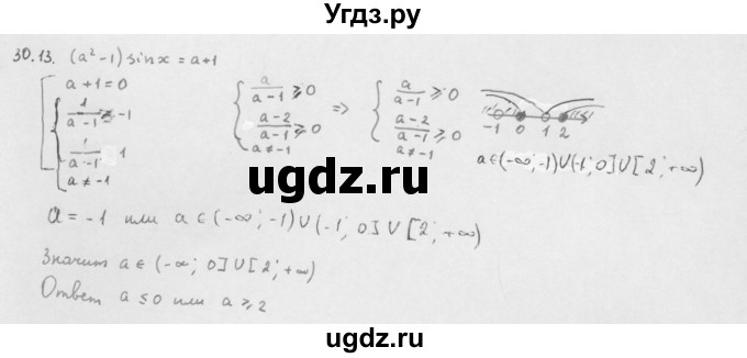 ГДЗ (Решебник к учебнику 2013) по алгебре 10 класс Мерзляк А.Г. / §30 / 30.13