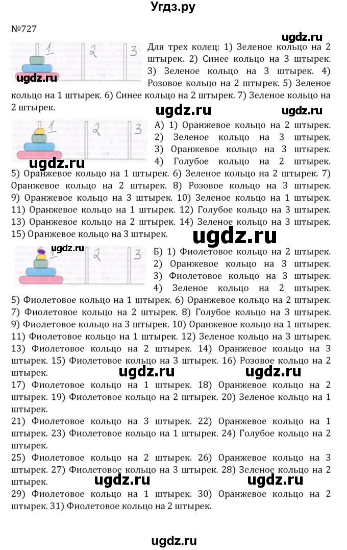 ГДЗ (Решебник к учебнику 2022) по математике 5 класс С.М. Никольский / задание номер / 727