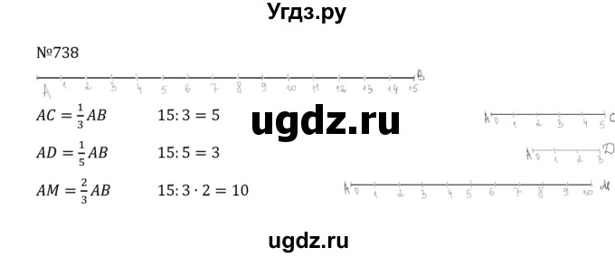 ГДЗ (Решебник к учебнику 2022) по математике 5 класс С.М. Никольский / задание номер / 738