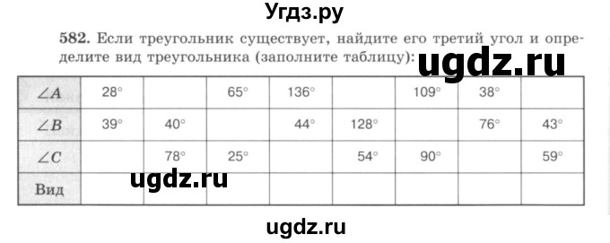 ГДЗ (учебник) по математике 5 класс И.И. Зубарева / номер / 582