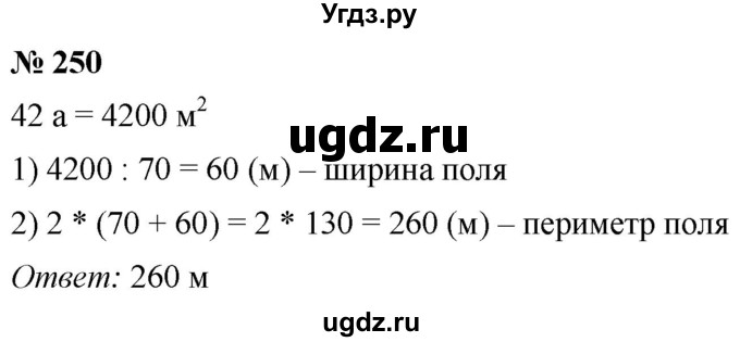 ГДЗ (Решебник №1) по математике 5 класс (рабочая тетрадь) А.Г. Мерзляк / номер / 250