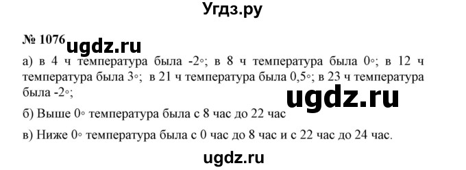ГДЗ (Решебник №1) по математике 6 класс Никольский С.М. / задание номер / 1076