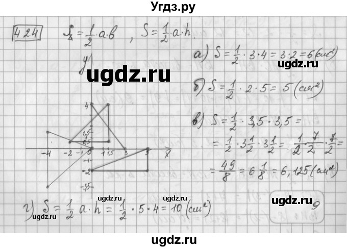 ГДЗ (Решебник) по математике 6 класс Зубарева И.И. / номер / 424