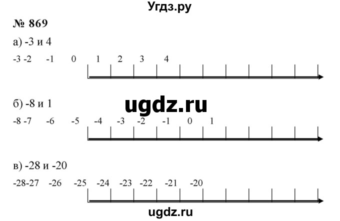 ГДЗ (Решебник к учебнику 2020) по математике 6 класс Г.В. Дорофеев / номер / 869