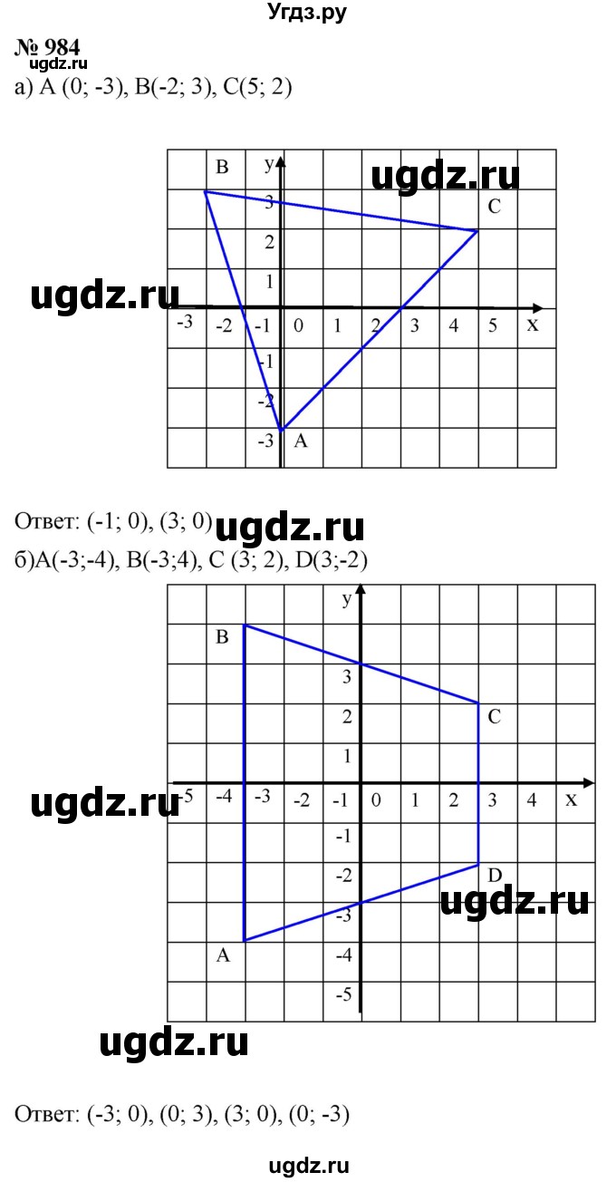ГДЗ (Решебник к учебнику 2020) по математике 6 класс Г.В. Дорофеев / номер / 984