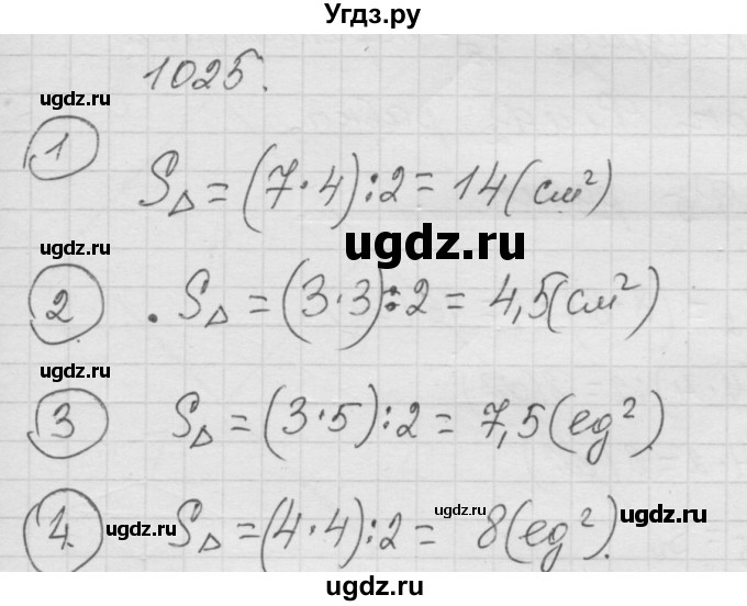 ГДЗ (Решебник к учебнику 2010) по математике 6 класс Г.В. Дорофеев / номер / 1025