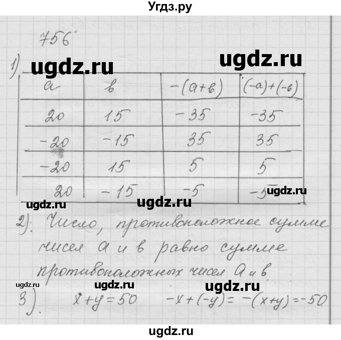 ГДЗ (Решебник к учебнику 2010) по математике 6 класс Г.В. Дорофеев / номер / 756