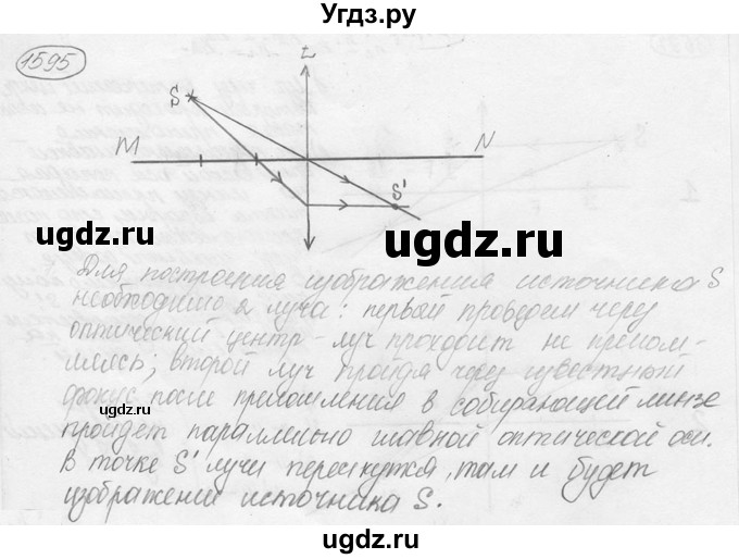ГДЗ (решебник) по физике 7 класс (сборник задач) Лукашик В.И. / номер номер / 1595