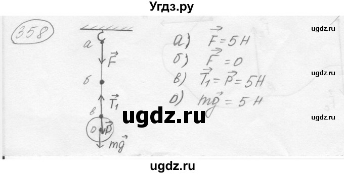 ГДЗ (решебник) по физике 7 класс (сборник задач) Лукашик В.И. / номер номер / 358
