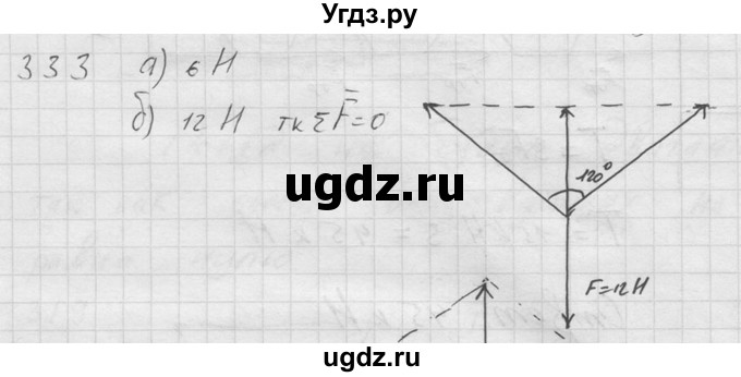 ГДЗ (Решебник) по физике 7 класс (Сборник задач) А.В. Перышкин / номер / 333