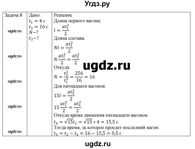 ГДЗ (Решебник №1) по физике 9 класс Исаченкова Л.А. / параграф / 12(продолжение 9)