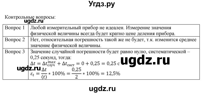 ГДЗ (Решебник №1) по физике 9 класс Исаченкова Л.А. / лабораторная работа / 1(продолжение 2)