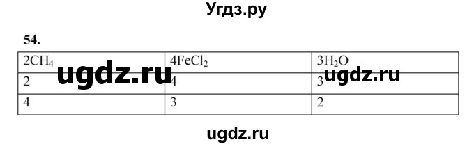 ГДЗ (Решебник (2023)) по химии 8 класс (рабочая тетрадь) Габрусева Н.И. / упражнение / 54