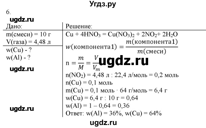 ГДЗ (Решебник) по химии 9 класс И.И. Новошинский / §41-№ / 6