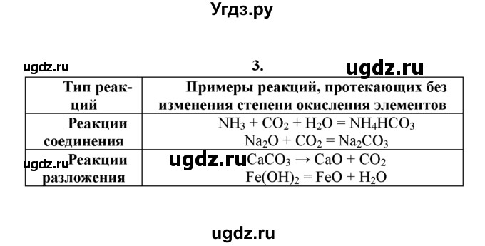 ГДЗ (Решебник к учебнику 2016) по химии 9 класс Г.Е. Рудзитис / §1 / 3
