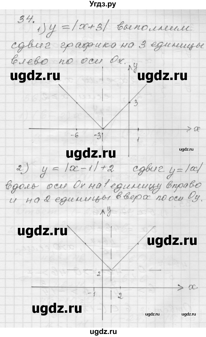 ГДЗ (Решебник) по алгебре 9 класс (дидактические материалы) Мерзляк А.Г. / вариант 1 / 34