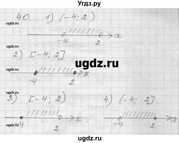 ГДЗ (Решебник) по алгебре 9 класс (дидактические материалы) Мерзляк А.Г. / вариант 1 / 40