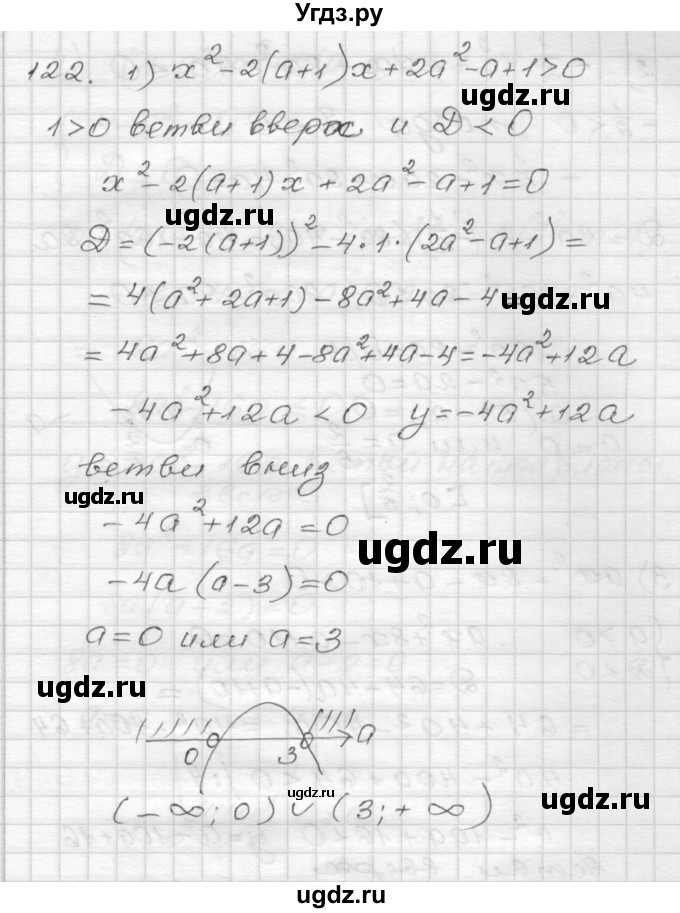 ГДЗ (Решебник) по алгебре 9 класс (дидактические материалы) Мерзляк А.Г. / вариант 2 / 122