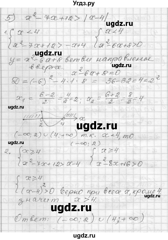 ГДЗ (Решебник) по алгебре 9 класс (дидактические материалы) Мерзляк А.Г. / вариант 2 / 126(продолжение 4)