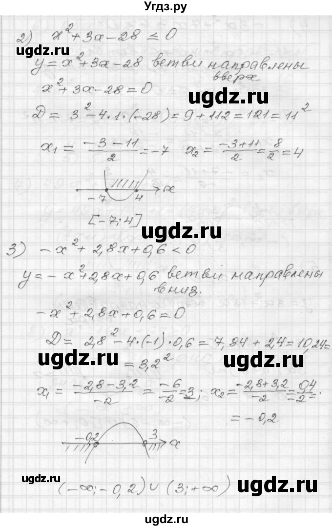 ГДЗ (Решебник) по алгебре 9 класс (дидактические материалы) Мерзляк А.Г. / вариант 3 / 113(продолжение 2)