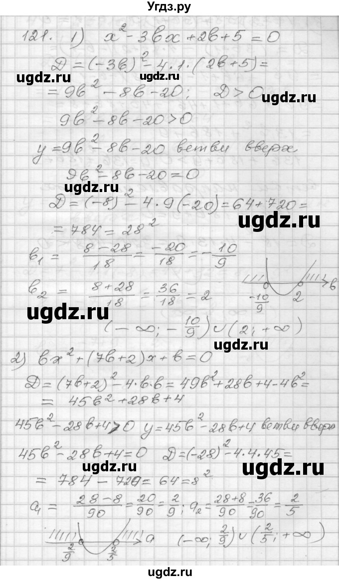 ГДЗ (Решебник) по алгебре 9 класс (дидактические материалы) Мерзляк А.Г. / вариант 3 / 121