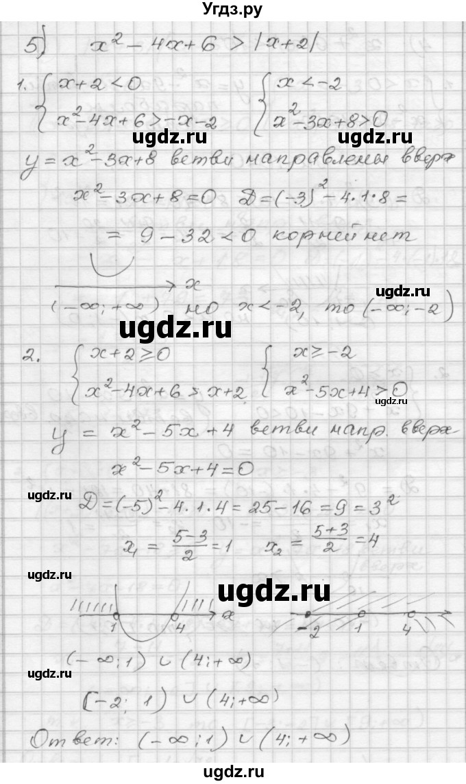ГДЗ (Решебник) по алгебре 9 класс (дидактические материалы) Мерзляк А.Г. / вариант 3 / 126(продолжение 5)