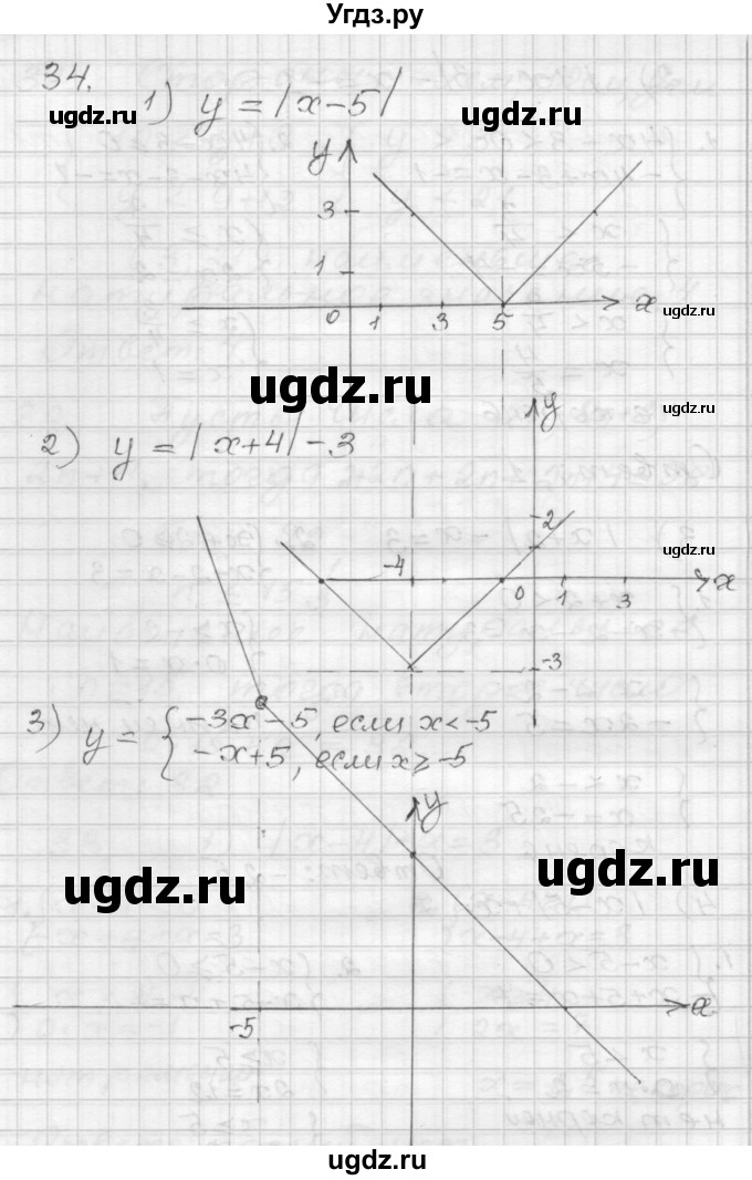 ГДЗ (Решебник) по алгебре 9 класс (дидактические материалы) Мерзляк А.Г. / вариант 3 / 34