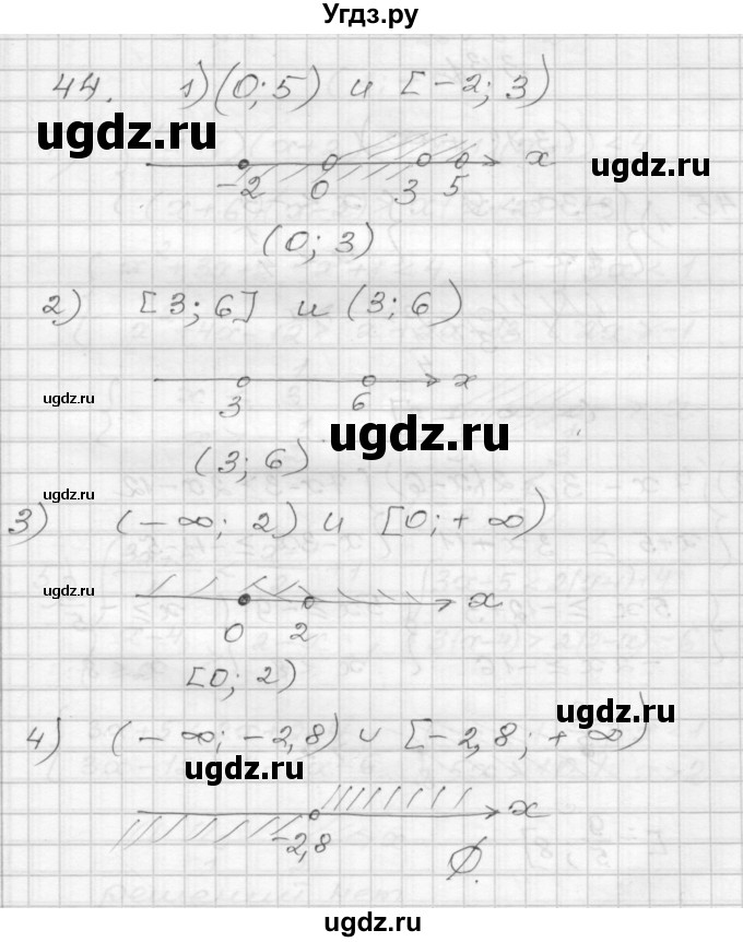 ГДЗ (Решебник) по алгебре 9 класс (дидактические материалы) Мерзляк А.Г. / вариант 3 / 44