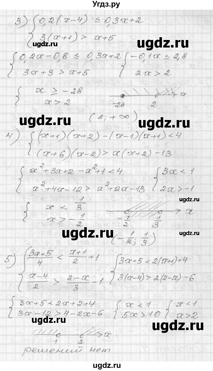 ГДЗ (Решебник) по алгебре 9 класс (дидактические материалы) Мерзляк А.Г. / вариант 3 / 45(продолжение 2)