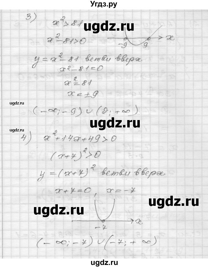 ГДЗ (Решебник) по алгебре 9 класс (дидактические материалы) Мерзляк А.Г. / контрольная работа / вариант 2 / 3(продолжение 2)