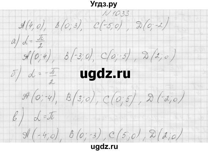 ГДЗ (Решебник к учебнику 2015) по алгебре 9 класс Макарычев Ю.Н. / упражнение / 1033