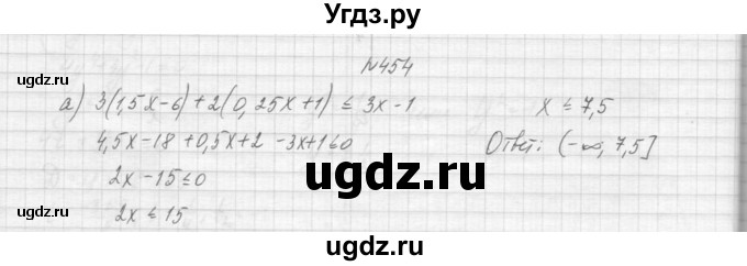 ГДЗ (Решебник к учебнику 2015) по алгебре 9 класс Макарычев Ю.Н. / упражнение / 454