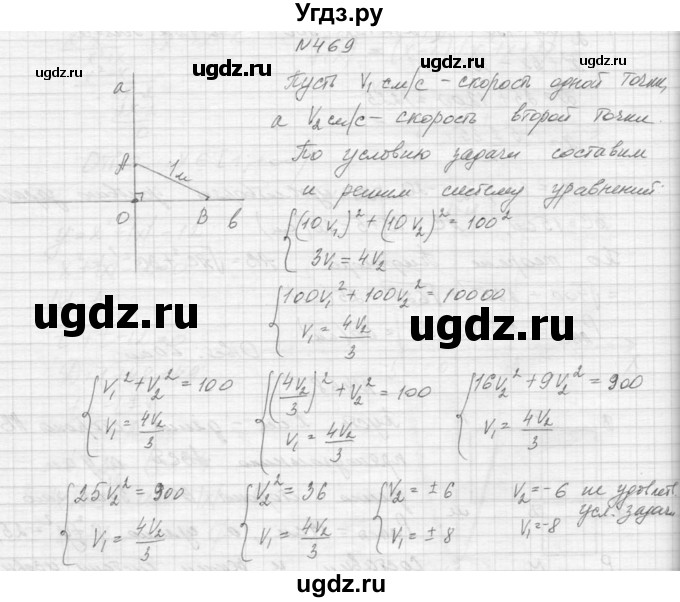 ГДЗ (Решебник к учебнику 2015) по алгебре 9 класс Макарычев Ю.Н. / упражнение / 469
